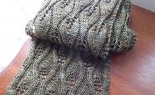 Candle Flame Scarf Free Knitting Pattern