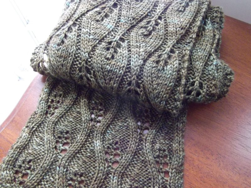 Candle Flame Scarf Free Knitting Pattern