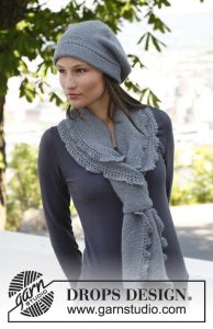 Emily Free Lace Scarf and Hat Knitting Pattern