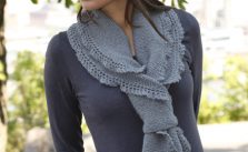Emily Free Lace Scarf and Hat Knitting Pattern