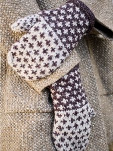 Fox Grape Fair Isle Mittens Free Knitting Pattern