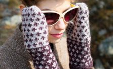 Fox Grape Fair Isle Mittens Free Knitting Pattern