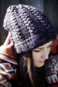 Hipster Sister Braided Beanie Knit Pattern