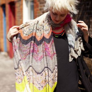 Outline Free Ripple Stitch Scarf Knitting Pattern