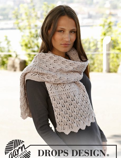 Soft Magnolia lace Scarf Knitting Pattern Free
