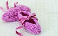 Baby Ballet Slippers Free Knitting Pattern