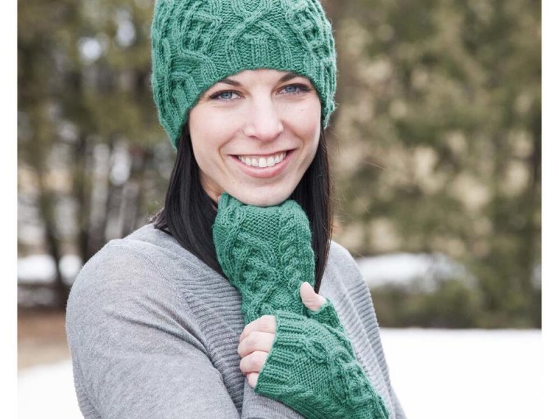 Brigid Hat and Mitts Free Cable Knit Pattern Download
