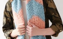 Debbie Bliss Bulky Chevron Scar Free Knitting Pattern