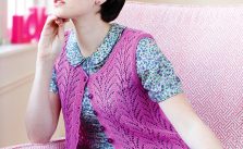 La Fontaine Free Lace Waistcoat Knitting Pattern