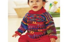 Patons Sweet Red Tunic Free Easy Baby’s Tunic Knit Pattern