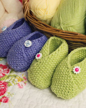 Wrapover Baby Shoes Free Knitting Pattern