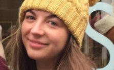 Yellow Cabled Hat With Bobble Free Knitting Pattern