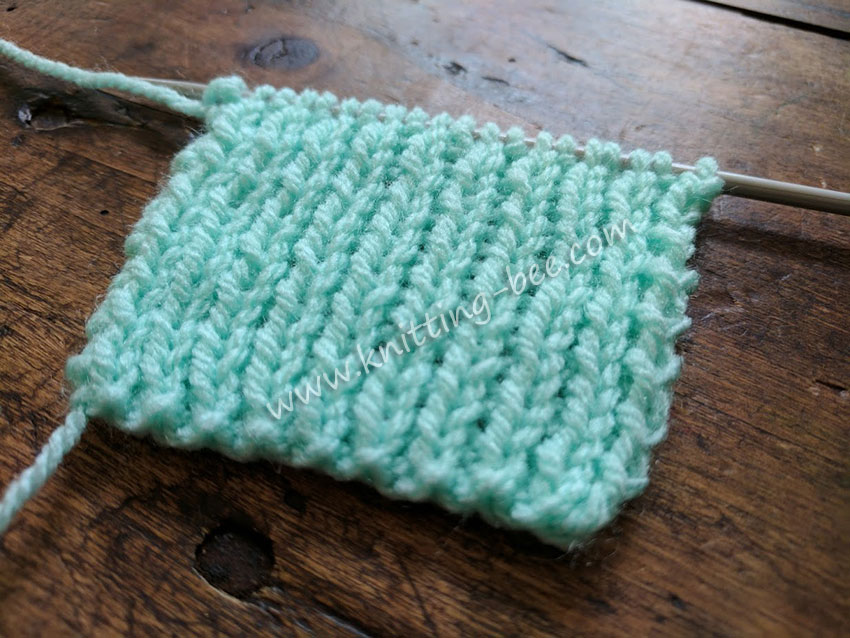 1 x 1 Rib Knitting Stitch https://www.knitting-bee.com/