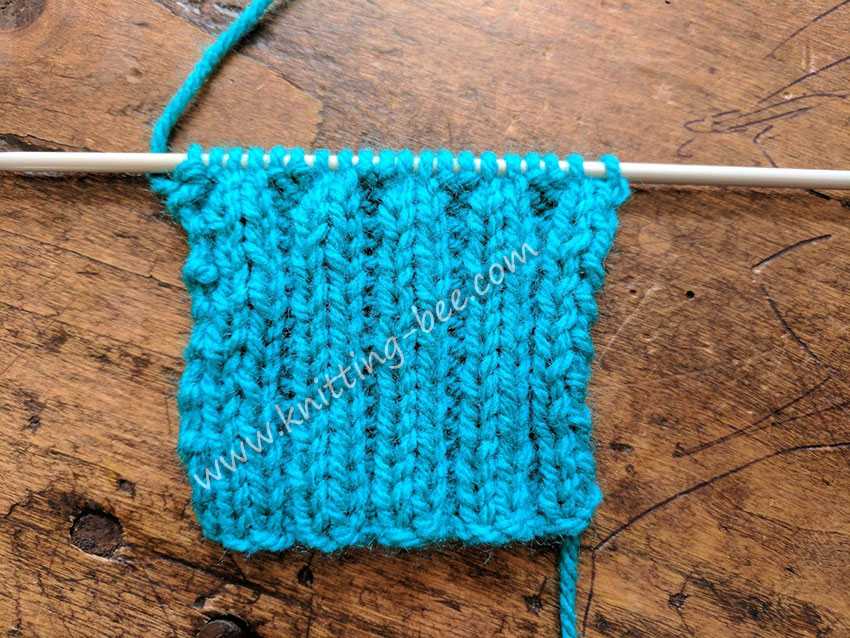 2 x 2 Rib Knitting Stitch