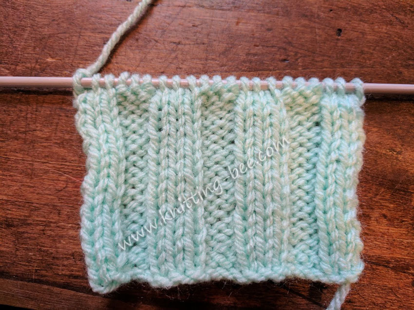3 x 3 Rib Knitting Stitch https://www.knitting-bee.com