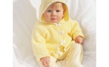 Hooded Baby Jacket Free Easy Baby’s Garment Knit Pattern