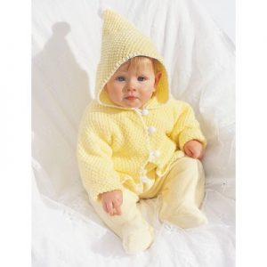 Hooded Baby Jacket Free knitting