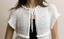 Layered-Tuck Cardigan Free Knitting Pattern