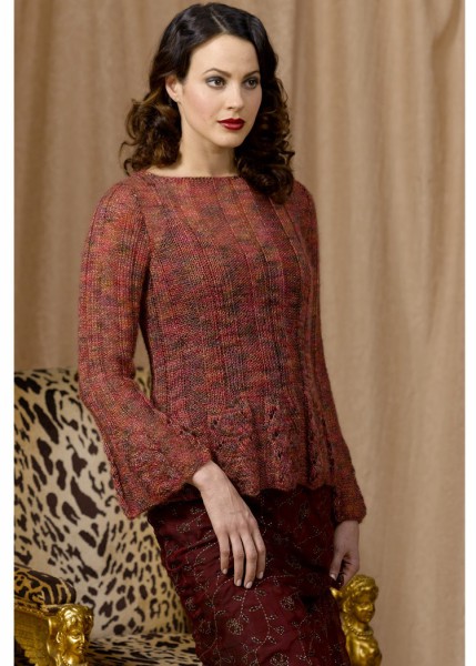 Ritratto Scalloped Ribbed Pullover Free Knitting Pattern