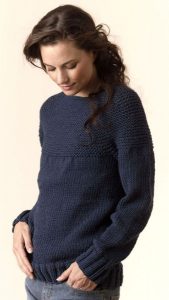 Torino Bulky Circular Pullover Free Knitting Pattern