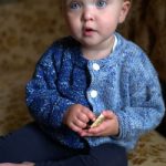 2 Color Baby Cardi Free Baby Knitting Pattern
