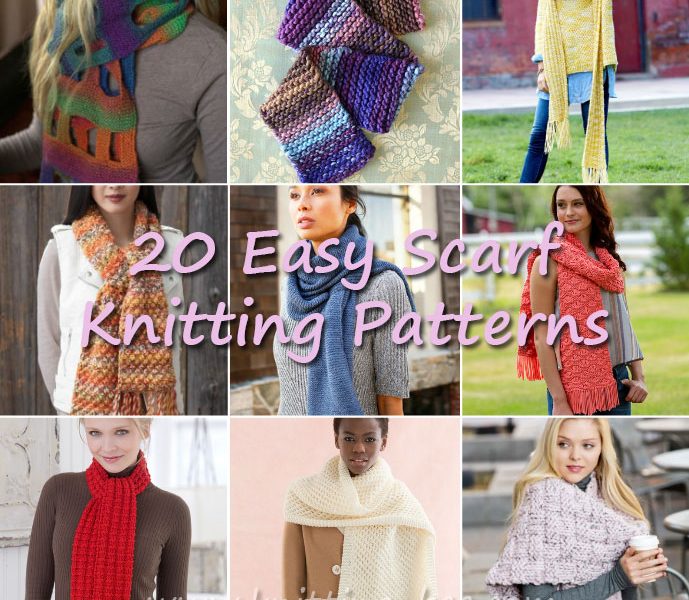 Easy Scarf Knitting Patterns