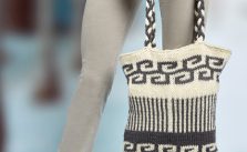 Swirls and Stripes Mosaic Bag Free Knitting Pattern