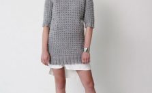 Bernat Slouchy Sweater Dress Free Knitting Pattern