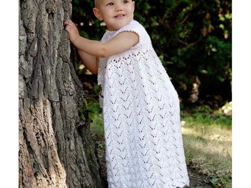 Lily Of the Valley Free Christening Gown Knitting Pattern Download
