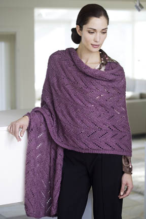 Padma Wrap Lace Free Knitting Pattern