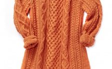 Patons Honeycomb Aran Dress Free Knitting Pattern