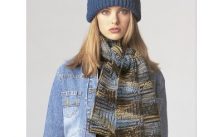Patons Shaker Stitch Set Scarf and Hat Knit Pattern