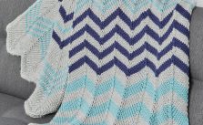 Relaxing Ripple Throw Free Knitting Pattern