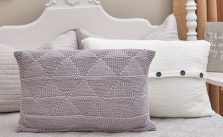 Textured Triangle Pillows Free Knitting Pattern