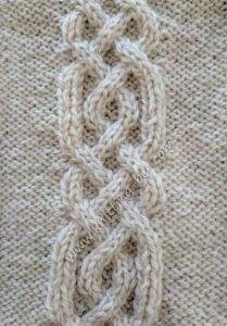 Aran Cable Free Knitting Stitch by http://www.knitting-bee.com/