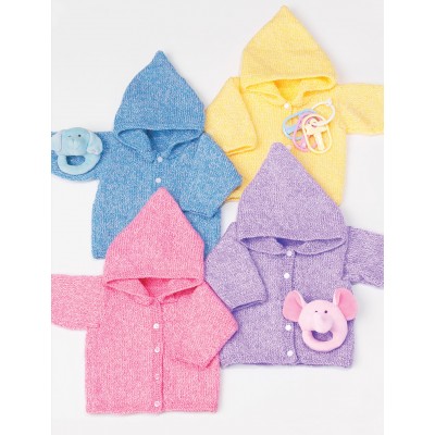 Bernat Baby’s Hoodie Free Intermediate Baby’s Garment Knit Pattern
