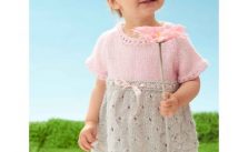 Bernat Cozy Posie Dress Free Knitting Pattern