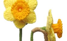 Daffodils Free Flower Knitting Pattern