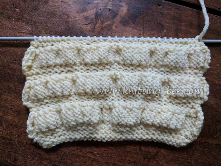 Gathered Stitch Knitting https://www.knitting-bee.com