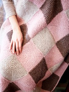 Modular Blocks Blanket Free Knitting Pattern