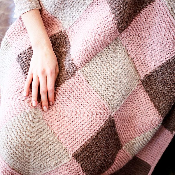 Modular Blocks Blanket Free Knitting Pattern