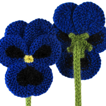 Pansies to Knit – Free Pattern