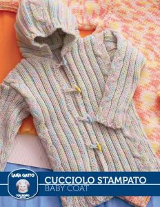 Ribbed Baby Coat Free Knitting Pattern