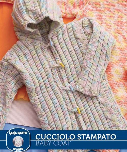 Ribbed Baby Coat Free Knitting Pattern