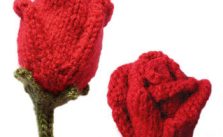 Roses Free Flower Knitting Pattern