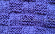 Stockinette & Garter Checks Free Knitting Stitch