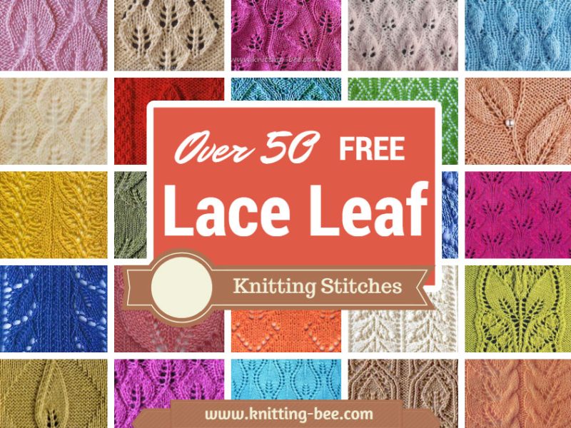 50 Free Lace Leaf Knitting Stitches