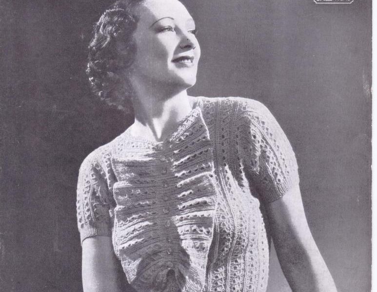 Free Vintage Pattern from the 1930s No. 2909 from Patons & Baldwins