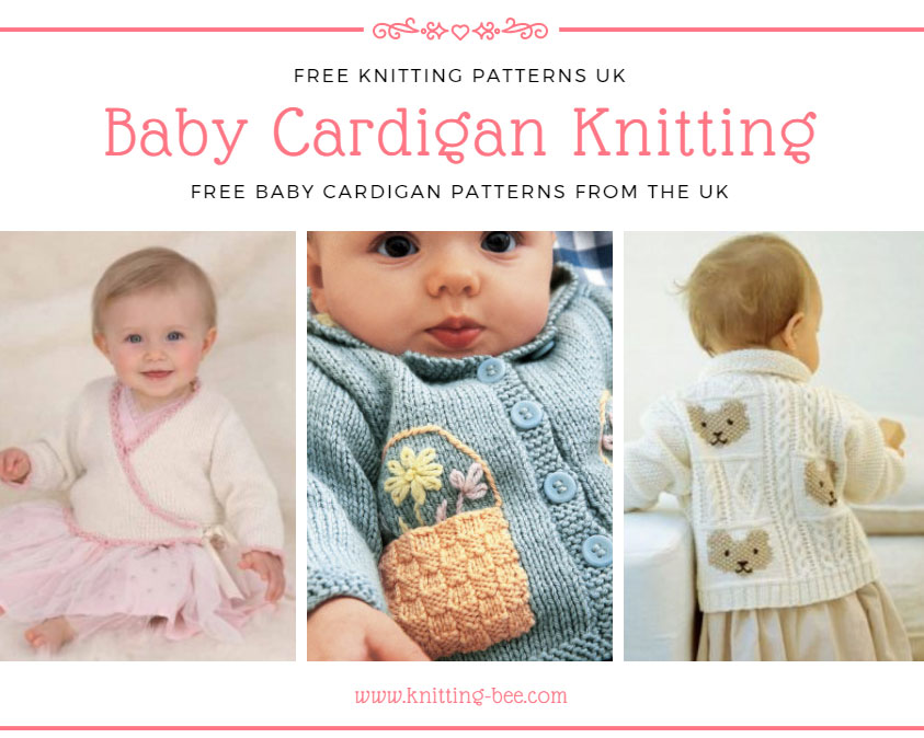 Baby Cardigan Knitting Patterns Free UK by https://www.knitting-bee.com