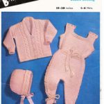Bairnswear No.1549 – Pram Set Free Vintage Baby Knitting Pattern